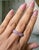 Pink Roshe Jewels 3.44 Carat Emerald Cut Pink Sapphire Ring in 18k White Gold, Size 7 For Sale - Image 8 of 8