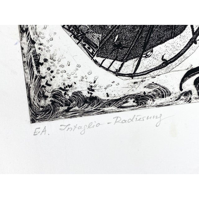 Inge Koch, Collage with Character, 2004, Etching For Sale - Image 4 of 14