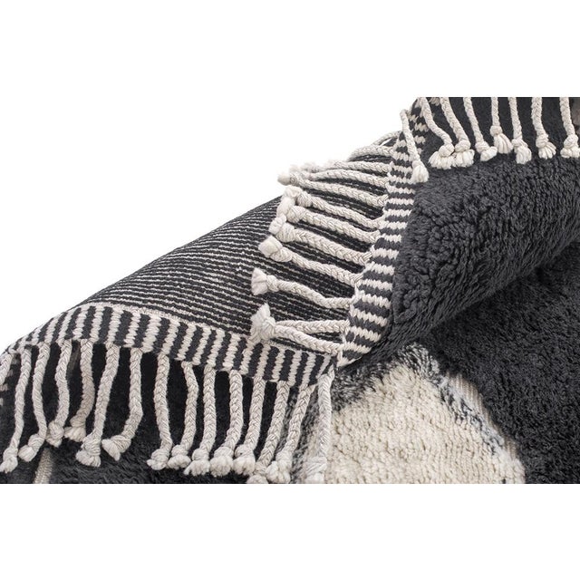 Textile Hand-Knotted Wool Rug by Azele Studio For Sale - Image 7 of 11