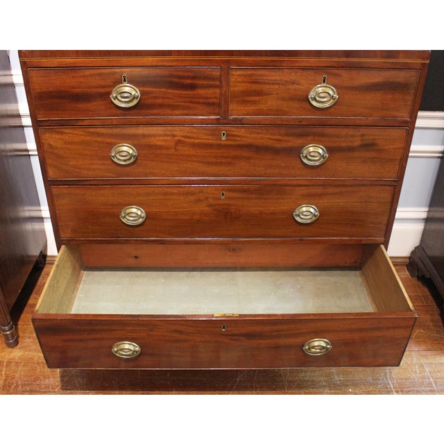 Brown Circa 1780-1800 George III Straight Front Chest of Drawers For Sale - Image 8 of 9