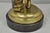 Metal Vintage Maitland Smith Bronze Figure Golfer Sculpture Table Lamp W Leather Shade For Sale - Image 7 of 18