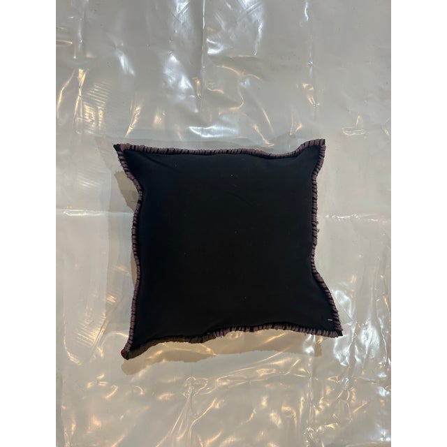 Pillow made with genuine hand made antique Persian rug fragment-Poly fill with fabric backing , sewn closure-