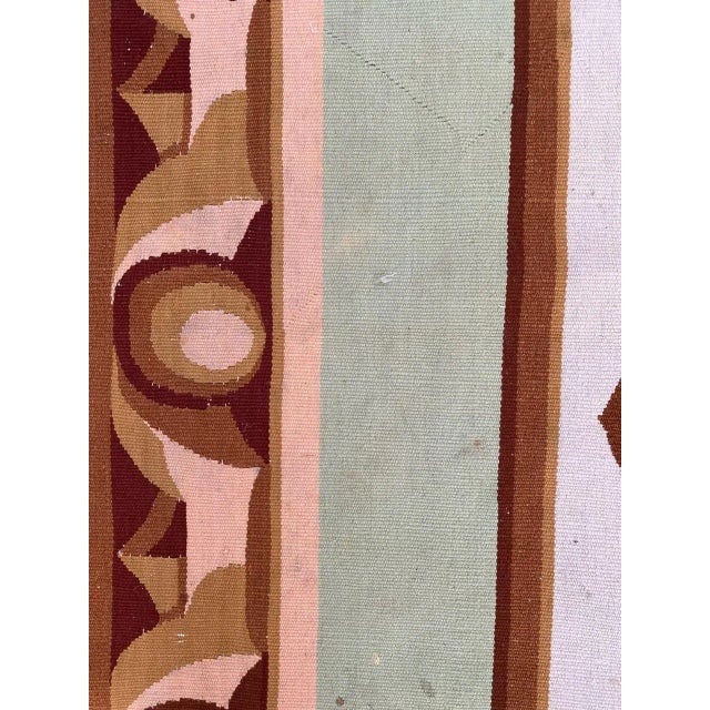 Long Antique French Aubusson Fragment Tapestry For Sale - Image 6 of 14