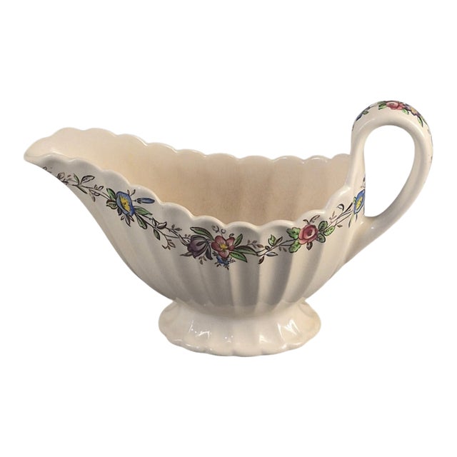 Vintage Spode Copeland England Felicity Floral Pattern Gravy Boat For Sale