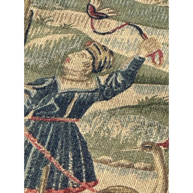 French Aubusson Style Tapestry, 1960s For Sale - Image 17 of 18