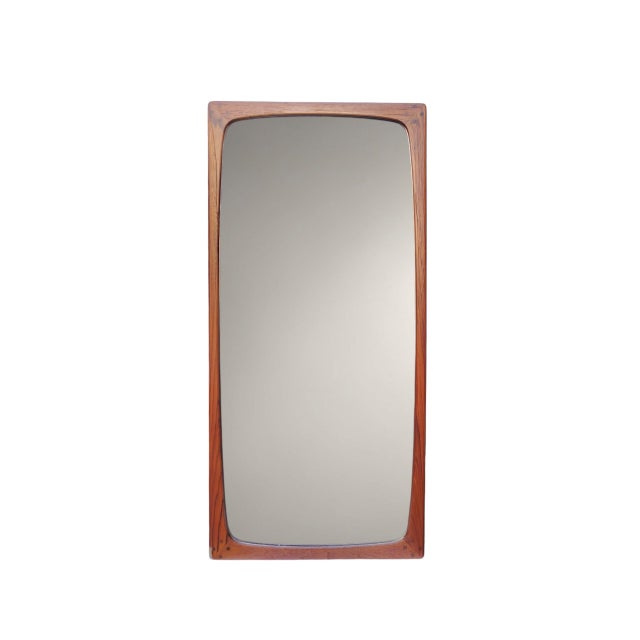 Vintage Danish Teak Mirror in the style of Aksel Kjersgaard, 1960s For Sale - Image 4 of 4