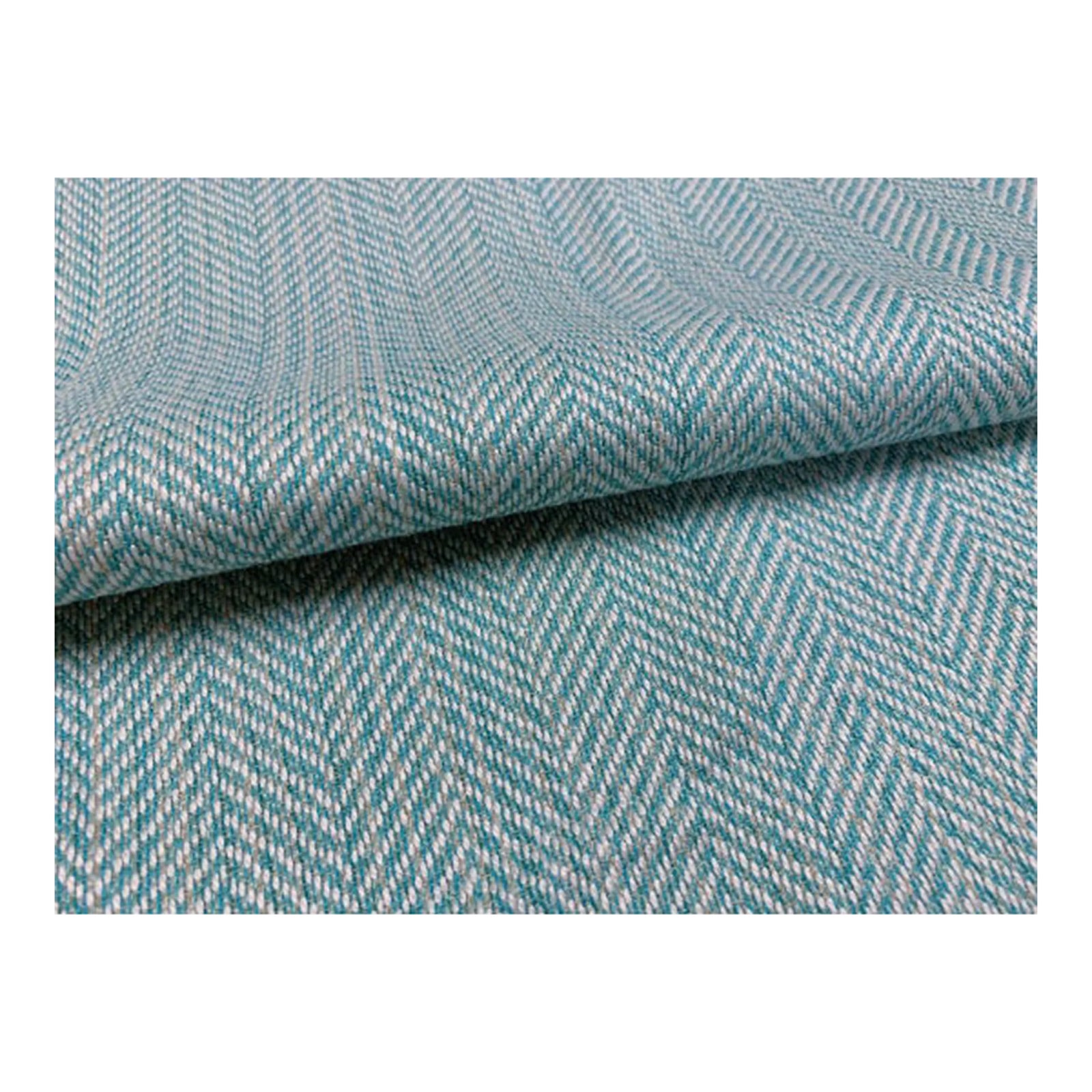 Cowtan & Tout Pool Sunbrella Indoor Outdoor Teal Aqua Beige Herringbone ...