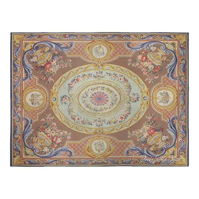 Exquisite 19th Century French Aubusson Rug For Sale