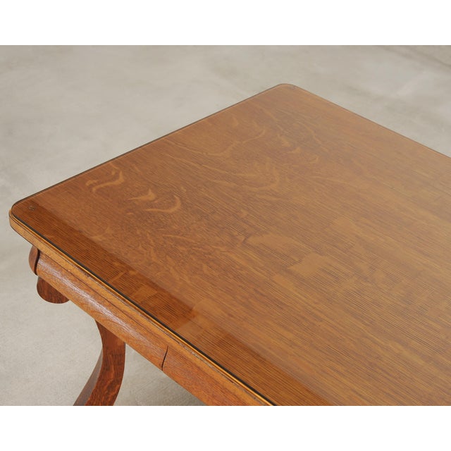 American Empire Oak Library Table From "And Just Like That…" For Sale - Image 11 of 18