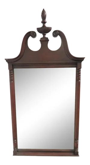 Mid 20th Century Chippendale Mahogany Arch Top Mirror