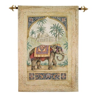 Exotic Elephant I Loom Woven Tapestry - 132 X 94 Cm (4'4" X 3'1") - Requires Rod Size 2 For Sale