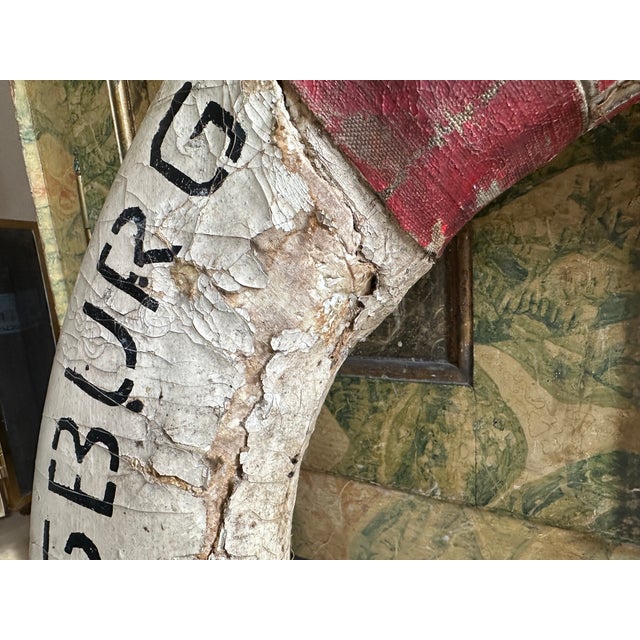 Antique German Lifebuoy with Strong Patina For Sale - Image 10 of 15
