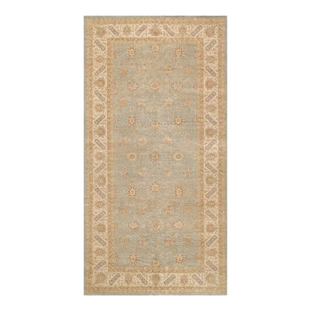 Pasargad Home Sultanabad Lamb's Wool Area Rug, 10' 2" X 19' 9", L. Blue For Sale