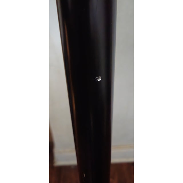 1930s Art Deco Torchiere Brass Trumpet Shade Floor Lamp For Sale - Image 12 of 12