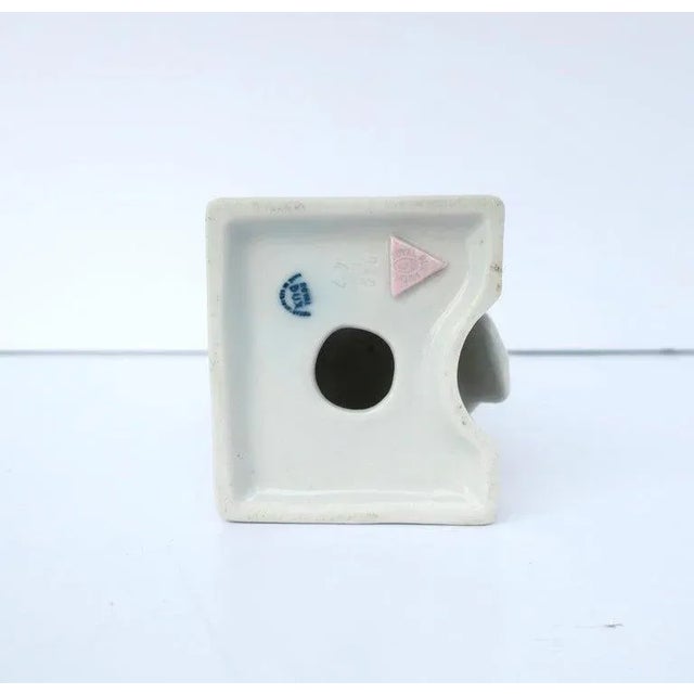 White Owl Bird Porcelain Object Sculpture For Sale - Image 9 of 10