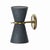 2020s Regina Andrew Gable Sconce, Antique Natural Brass with Storm Blue Shade For Sale - Image 5 of 7