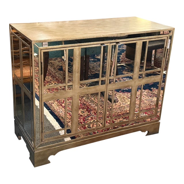 Hooker Furniture Melange Mirrored Gold Sideboard For Sale