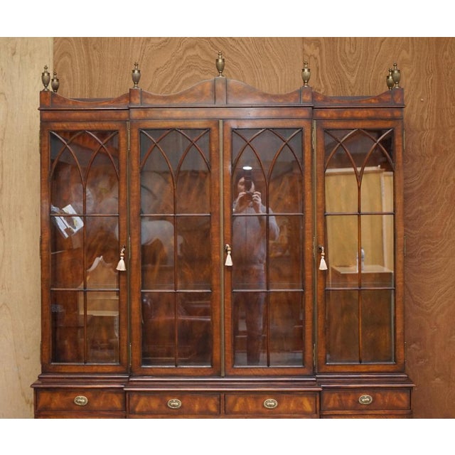 Gold Princess Diana Althorp Estate Living History Collection Bookcase Cabinet For Sale - Image 8 of 18