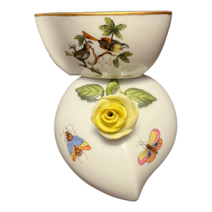 Herend Rothschild Bird Trinket Box