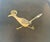 The Couroc Company Mid-20th Century Modern Couroc of Monterey Black, Gold, and Bronze Roadrunner Square Trays - A Pair For Sale - Image 4 of 11