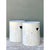 Vintage White Ceramic Low Stools - Pair For Sale - Image 12 of 12