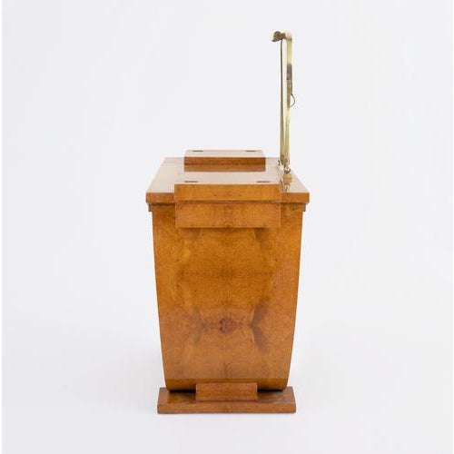 Art Deco Console in Mahogany and Amboyna by Jules Leleu, France, 1923 For Sale - Image 10 of 12