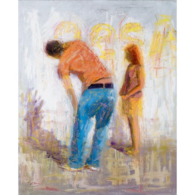 Renato Criscuolo, Graffiti, Italy, Oil on Canvas, 21st Century For Sale - Image 6 of 6