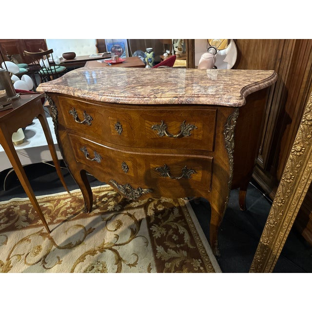 Louis XVI Walnut Veneer Commode For Sale - Image 6 of 6