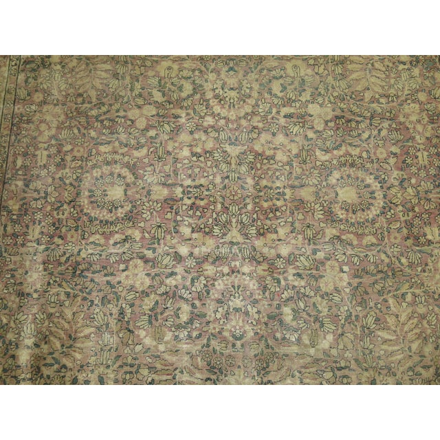 Lavender Antique Kerman, 8'7'' X 12' For Sale - Image 10 of 13