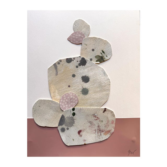 "Love Without Words" is an original mixed media collage on paper by Zac Woodiel. This is one of six pieces in the "Love...