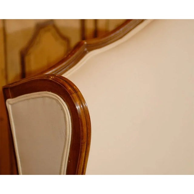 French French, 19th Century Louis XV Style Wooden Three-Seat Canapé à Oreilles For Sale - Image 3 of 7