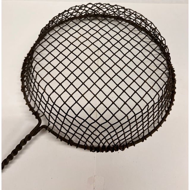 Shabby Chic Vintage Wire Folk Art Scoop For Sale - Image 3 of 4