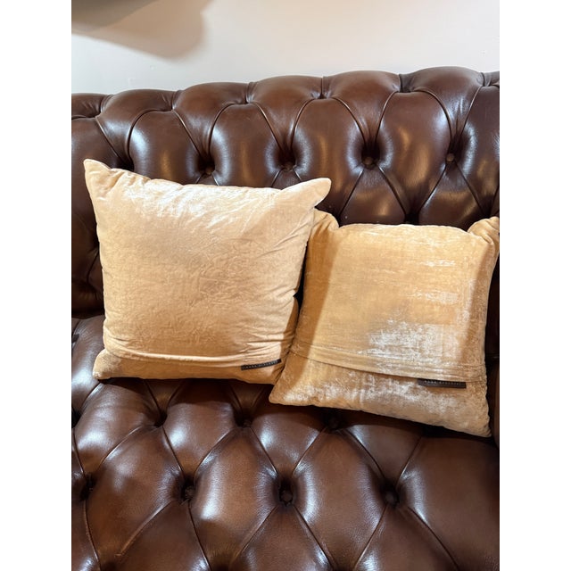 Beautifully curated set of two Anke Drechsel pillows available. The smaller one is approx. 12x12 and the larger one is...