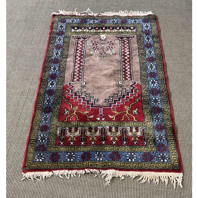 Handmade Iranian Wool Rug For Sale - Image 4 of 10