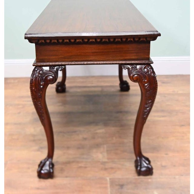 Chippendale Mahogany Console Table, 1920 For Sale - Image 6 of 8