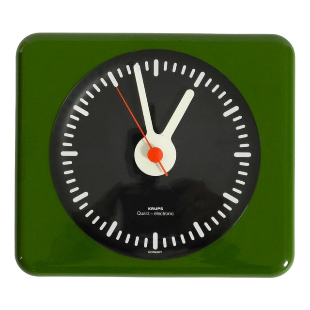 Space Age Wall Clock by Krups, 1970s For Sale