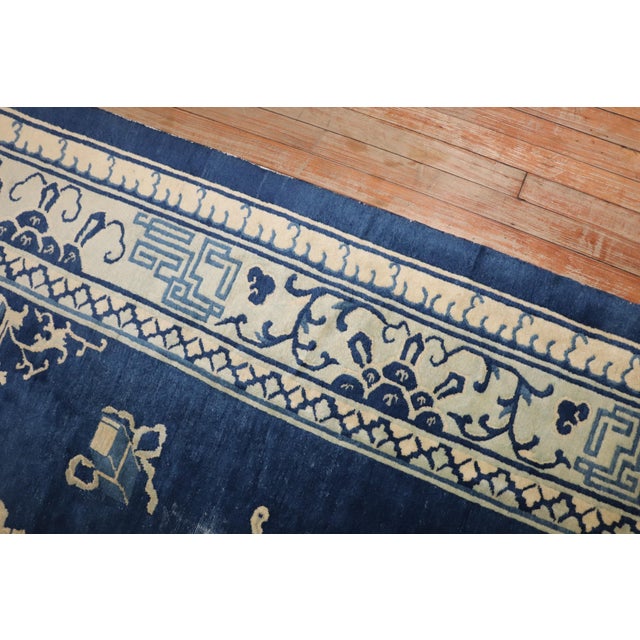 Early 20th Century Zabihi Collection Chinese Peking Room Rug - 8' x 9'9" For Sale - Image 9 of 12