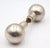 Mid 20th Century Pair of Modern Brushed Chrome Brass Ball Passage Door Knobs For Sale - Image 5 of 5