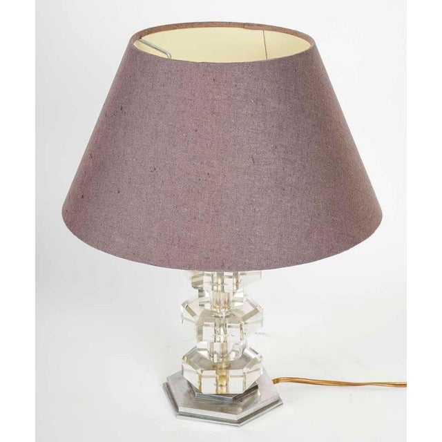 Modernist Table Lamp by Henri Morand, 1940s For Sale - Image 6 of 7