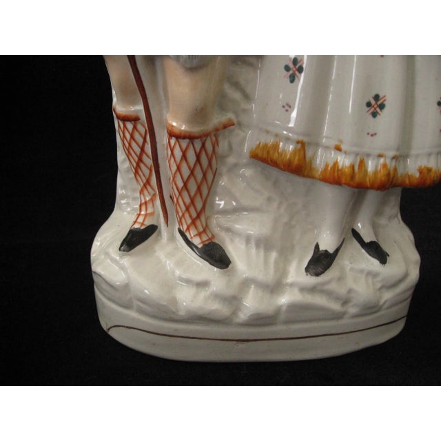 Antique Staffordshire Highlander 15" Flatback Figure - c.1875 - England For Sale - Image 4 of 13