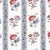 Sample - Schumacher Ariana Floral Stripe Fabric in Pearlware Blue For Sale