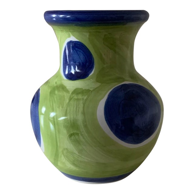Vietri Italian Ceramic Vase For Sale
