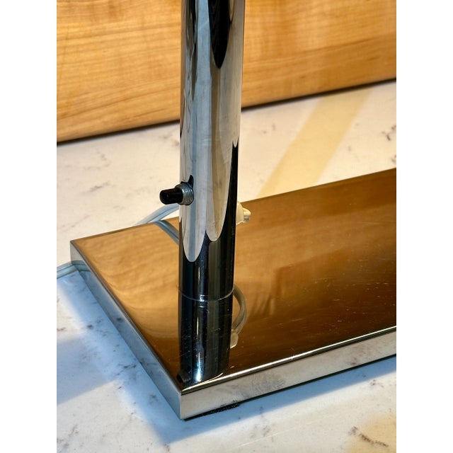 Metal Mid-Century Modern Walter Von Nessen Swing-Arm Desk Lamp (Model 62, Signed Bronx Ny). For Sale - Image 7 of 10