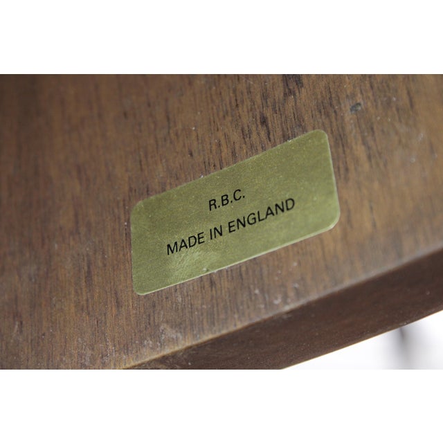 Vintage Edwardian Satinwood Painted Carlton House Desk For Sale - Image 18 of 18