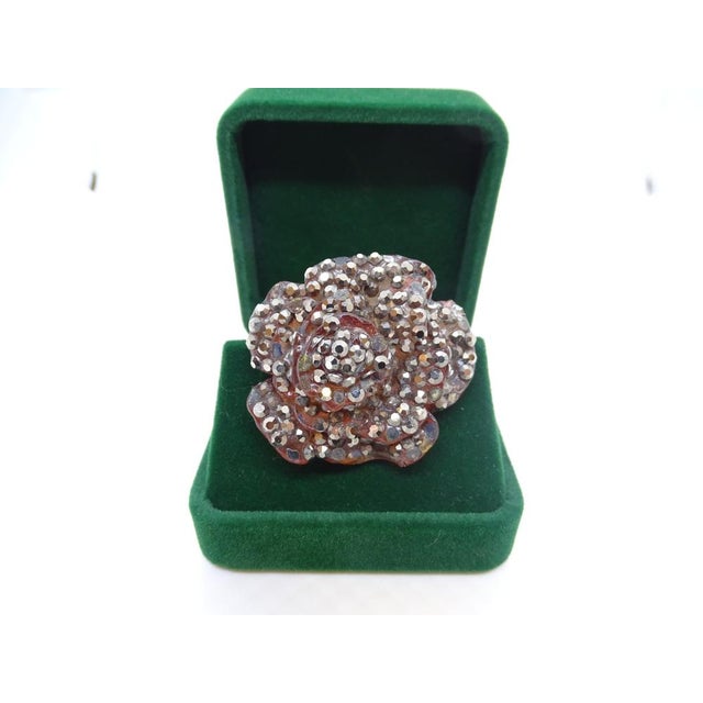 Rosa Brooch with Crystals from Giorgio Armani, Italy, 1990s For Sale - Image 4 of 18