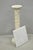 Vintage Italian Classical Carved Marble Column Form Square Top Pedestal Stand For Sale - Image 11 of 13