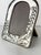 1950s Mid-Century Italian Sterling Silver Photo Frame with Lily of the Valley Motif, 1950s For Sale - Image 5 of 12