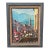 Framed European Mountain Village Oil Painting, Signed "Kyung" For Sale