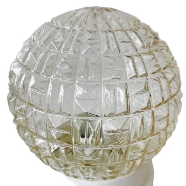 Vintage Ceiling Lamp in Glass Spherical Shape, 1960s For Sale - Image 4 of 6