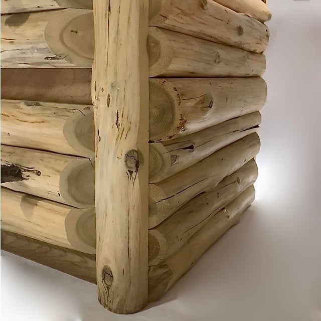 Rustic Pair of Aspen Rustic Nightstands For Sale - Image 3 of 8